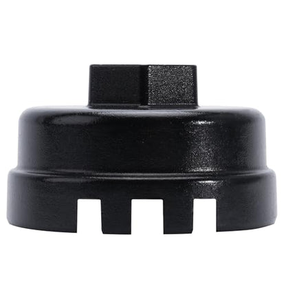 64mm 14 Flutes/6 Slots Oil Filter Cap Wrench Removal Tool Socket Compatible with Toyota, Lexus, Prius, and Scion Vehicles Equipped with 1.8L 4-Cylinder engines, Black Heavy-Duty Aluminum - size: 6 Slot, style: Aluminum - 6 Slot