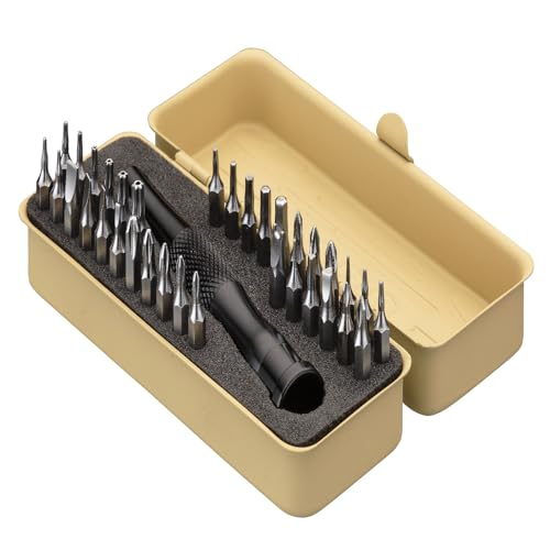 KESI Tool 77-Piece Torx bit Set Fully Armed Set with Waterproof Camera Hard Protective Case with 29-Piece 1/4" Multi Function Bits Set & 13-Piece 1/4" Spline Set & 35-Piece Precision Bits Set (Black) - size: 77PC Full Gear Set with Black case
