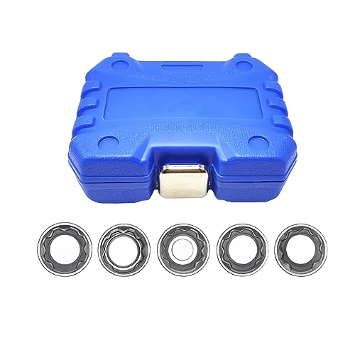 5 Piece Wheel Lock Key Removal Kit for Tesla, Lug Nut Anti-Theft Wheel Lock Removal Tool Set with Socket, Screw Remover with Storage Case