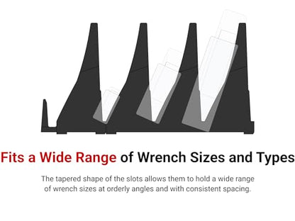 TEKTON Long Fixed/Flex Head Ratcheting Box End Wrench Set | WRB95306 - size: 34-Piece (1/4-1 in.), style: Modular Wrench Organizers