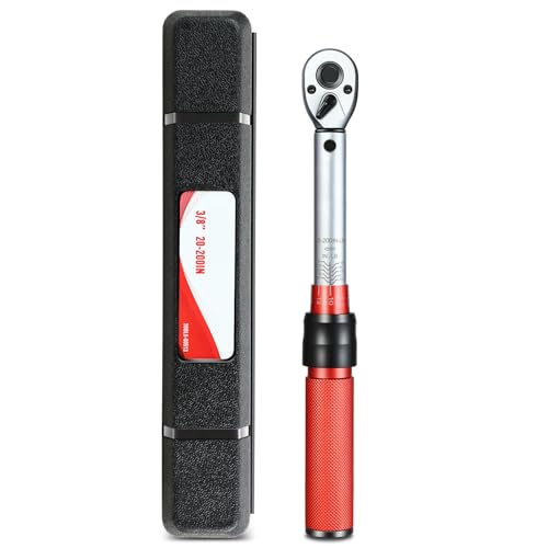 Auto Dynasty 3/8 Inch Dual-Scale Reversible Ratchet Wrench Set 20-200in.lb/2.26-22.6 n.m with Quick Release and Accurate Torque Control - Perfect for Cars, Bikes, and Machinery Maintenance - size: 3/8 Inch-200in.lb