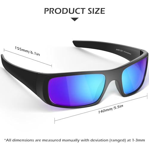 OXG Safety Glasses Protective Eyewear Men Women, ANSI Z87.1 Work Glasses Scratch Impact Resistant for Industrial Shooting - color: Multicolor-12