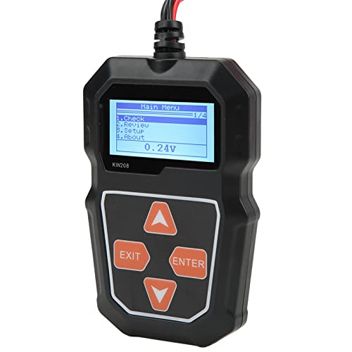 12V Car Battery Load Tester, Digital Auto Battery Analyzer, Automotive Alternator Tester with Color LCD Screen, for Truck SUV and All 12V 100 2000 CCA Batteries