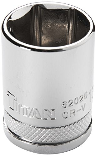 Titan 62026 1/2" Drive 6 Pt. Socket - 13/16" - size: 13/16"
