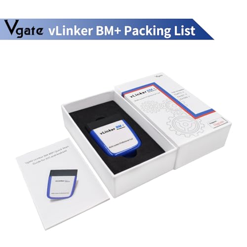 Vgate vLinker BM+ Bluetooth LE OBD2 Scanner Diagnostic Tool for Bimmercode | Code Reader OBD Adapter BMW Android iOS Windows - size: BM+ -iOS & Android & Windows