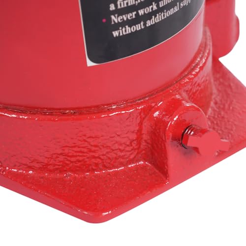 50 Ton Hydraulic Cylinder Jack Bottle Lifting Jack, Automotive Welded Hydraulic Bottle Jack w/Manual Handle Tire Repair Lift Tool for Repair Vehicle, Pickup, Truck, Red