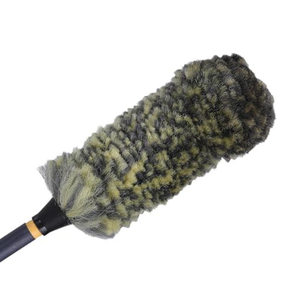 Mr. Detroit - Drill Wheel Brush w/Durable Soft Wool Microfiber Bristles | Steel Shaft for Car Tires, Wheels, Rims, Brakes and Any Other Narrow Spaces| Rim Brush Cleaning Tool w/Non-Scratch Bristle