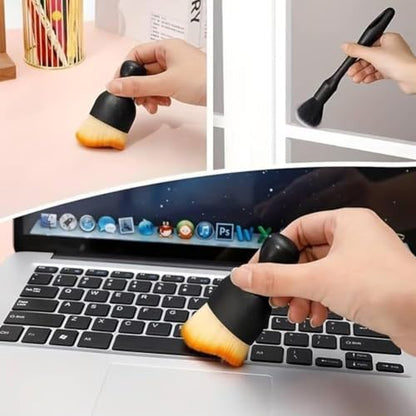 8PCS Car Detailing Brush Set, Car Detailing Brush, Soft Car Cleaning Brush, Suitable for Cleaning Car Interiors, Including Air Vents, Center Console, Seat Gaps, and More - color: black-gray