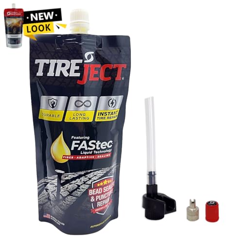 TireJect Automotive Full-Size Truck/SUV 2-in-1 Tire Sealant & Bead Sealer Kit for tire Repair of leaks and punctures - size: Full-size Truck, SUV