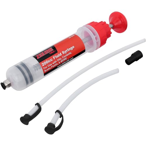 Zeeline by Milton Fluid Extractor - 200cc Fluid Syringe, Multi-purpose Syringe, Manual Fluid Extractor Oil Extractor Pump Syringe and Fill Pump, Gasoline Fuel Car Transfer - size: 200