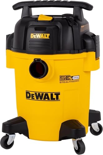DEWALT Shop Vac 6 Gallon STEALTHSONIC Ultra Quiet Wet/Dry Vacuum DXV06PL-QT | Ultra Quiet 4 Peak HP Wet Dry Vac for Jobsite & Workshop - color: 6 Gallon