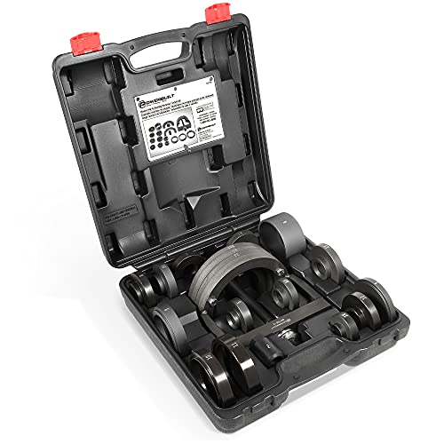 Powerbuilt 22 Pc. Master Hub and Wheel Bearing Removal and Installation Kit Self Centering Design Fits Most Front, Rear and All Wheel Drive Vehicles, Provides Easy Bearing Swaps With No Press Required - style: 22 Piece