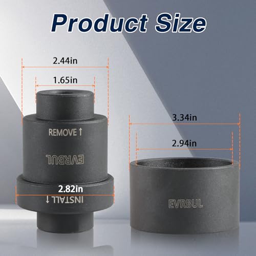 EVRBUL Upgraded Front/Rear Wheel Bearing Install and Removal Press Tool Kit Compatible with Polaris Sportsman XP 550 850 1000，Ranger 500 570 700 800 900 1000，RZR 570 900 1000, Scrambler 850 1000