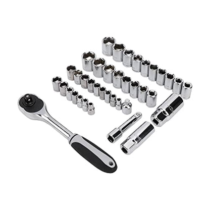 Amazon Basics 173-Piece General Household Hand Tool Set with Storage Case, Portable Tool Kit for Home Maintenance and Everyday Repairs - size: 173-Piece