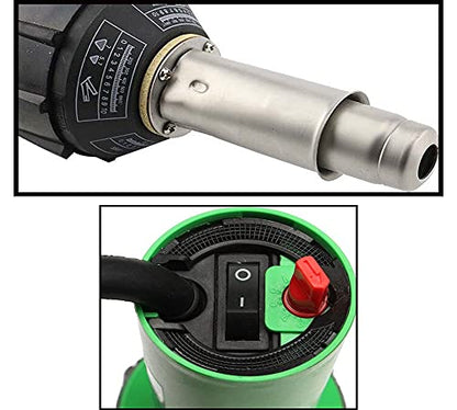1600W Plastic Hot Air Welder Heating Gun PVC Vinyl Rod Welding Hot Gas Pistol Tool - style: Basic Practical Set