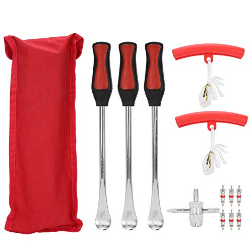 Hilitand Stainless Steel Tire Spoon Lever Set, Repair Tool with ABS Handle, Hardened Automotive Grade, for Motorcycle Bike Change