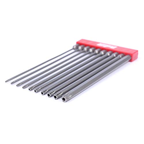 Protorq TORX Tamper Resistant Bits, Security TORX Bits (T7-T40), 150mm, 10 -Pieces, High Grade S2 Steel - size: 10pc 6 in. Torx Security