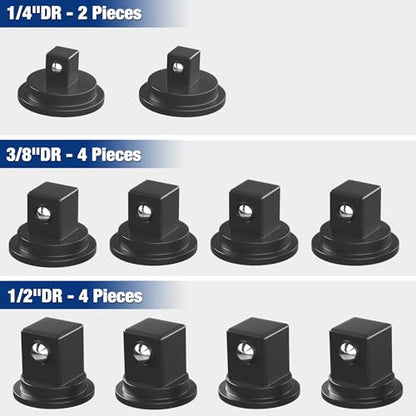 WORKPRO 10-Piece 1/4", 3/8", 1/2" Drive Socket Clips Set | Suitable for WORKPRO Magnetic Socket Rails