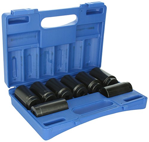 Grey Pneumatic (1708SN) 1/2" Drive 8-Piece 12-Point Spindle/Axle Nut Socket Set