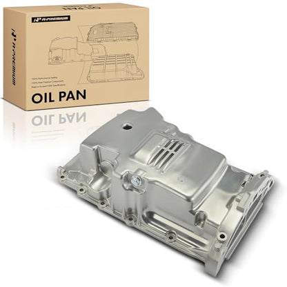 A-Premium Engine Oil Pan Sump with Drain Plug Compatible with Ford Escape 2005-2008, Focus 2003-2007 & Mazda 6 2003-2005, Tribute 2005-2008 & Mercury Mariner 2005-2008, 2.3L