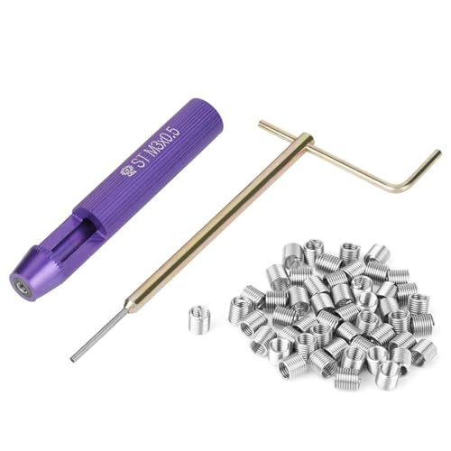 50pcs Thread Repair Installation Kit Stainless Steel Helicoil Type Set (M3 x 2D)
