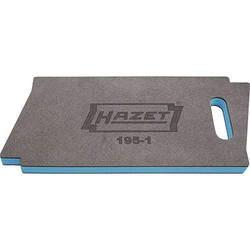 HAZET 195-1 Knee Mat, Gray/Blue, 17.7 x 8.3 x 1.2 inches (450 x 210 x 30 mm), Made of Non-Absorbent Foam, Wipable