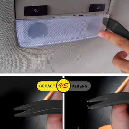 GOOACC Auto Trim Removal Tool Kit No-Scratch Tool Kit for Car Audio Dash Window Molding-4PCS (Black) - color: Black, size: 4PCS Trim Removal Tool