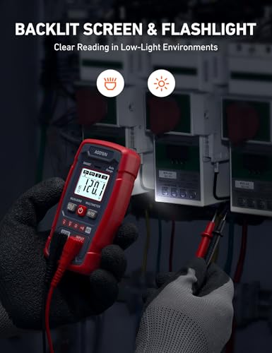 AstroAI Multimeter Tester 4000 Counts, Smart Measuring Mode, Auto-Ranging Digital Volt Meter, Fast Accurately Measures AC/DC Voltage, Resistance, Continuity, Supports a Non-Contact Voltage Function - style: Smart Mode