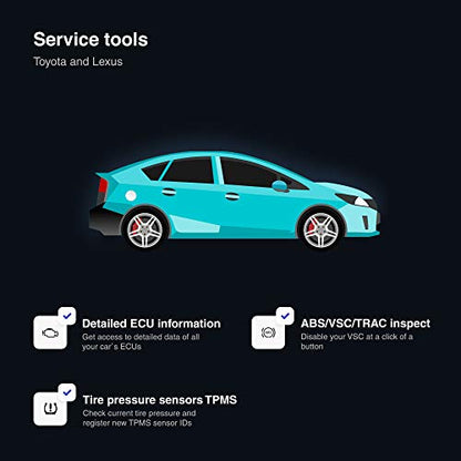 Carista OBD2 - Bluetooth OBD2 Scanner and App - Car Scanner Diagnostic Tool and Code Reader with Access to Diagnostics, Customizations, Service Tools, and Live Data