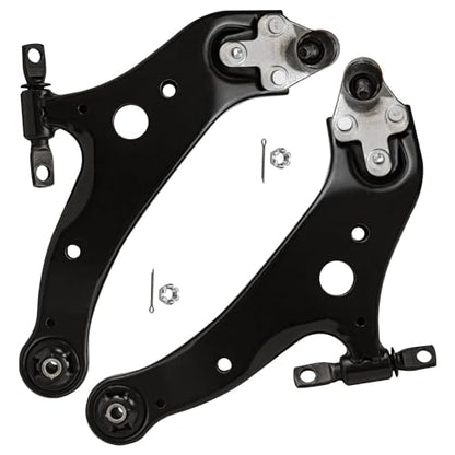 Detroit Axle - AWD Front Steering Knuckles and Wheel Hub Bearings Lower Control Arms w/Ball Joints Replacement for 2011-2017 Toyota Sienna - size: 4CU47788/4PC