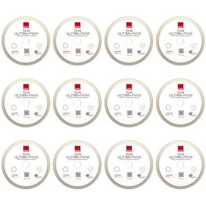 RUPES 9.DA180S Pack of 12 White D-A Ultra-Fine Polishing Foam Pads 180mm | Ideal for Paint Correction | Extremely Fine Defect Removal | Compatible with 6" Backing Plate - size: Ultrafine 180mm, style: Pack of 12