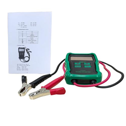 12V Car Battery Tester with Protective Case- Digital Automotive Battery Load & Alternator Analyzer for Vehicles, Motorcycle, Boat - Accurate CCA Testing (100-2000 CCA) for Batteries