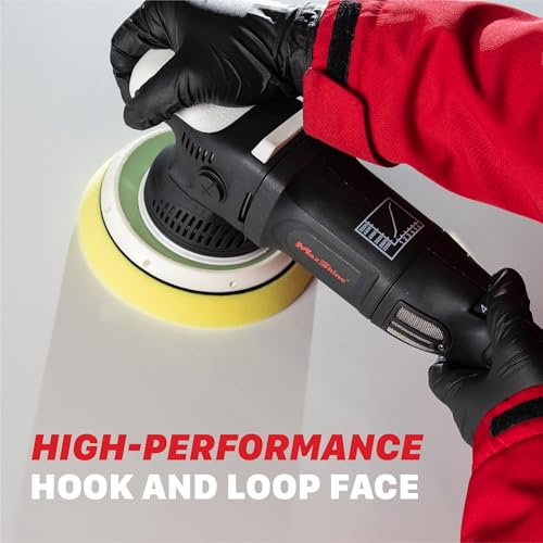 Maxshine 6" Universal Hook & Loop Dual Action Backing Plate – Fits DA Polishers with 5/16" Thread – Supports Up to 12,000 OPM – Compatible with Specific High-Speed DA Polishers - size: 6”