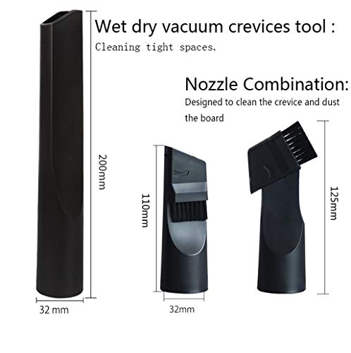 Vacuum Attachments Replacement 1 1/4 inch & 1 3/8 inch Vacuum Cleaner Accessories Brush Kit for Standard Hose Set of 6