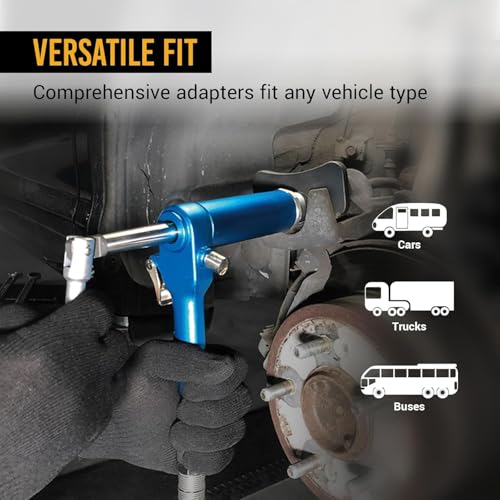 Pneumatic Brake Caliper Compression Tool, 24-Piece Air Operated Disc Brake Piston Wind Back Air Retractor Rewind Spreader Tool Set with Compression Spreading Tool for Auto Brake Repair - size: 24PCS Pneumatic Brake Caliper Wind Back Tool