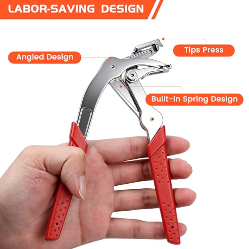 Auto Fastener Clip Removal Pliers, Car Clip Pliers & Trim Removal Tool, Auto Panel Clips Removal Tool, for Automotive Fasteners & Door Panel, Fender Liner & Dashboard Push Pin, Damage-Free Interior