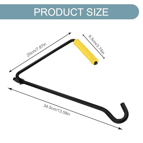 Car Scissor Jack Handle, Auto Tire Wheel Jack Lug Wrench, High Carbon Steel Hand Cranked Lift Jack Handle, Universal Trailer Jack Repair Replacement Accessories for Cars, Trucks, SUVs