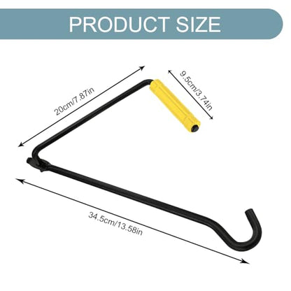 Car Scissor Jack Handle, Auto Tire Wheel Jack Lug Wrench, High Carbon Steel Hand Cranked Lift Jack Handle, Universal Trailer Jack Repair Replacement Accessories for Cars, Trucks, SUVs