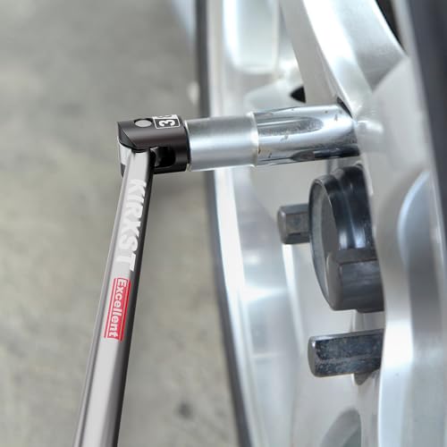 17.5-Inch 3/8” Drive Breaker Bar, Heavy Duty Extension Breaker Bar, 250° Rotatable Head, Premium Chromium Molybdenum Steel, Mechanical Work, Automobile and Motorcycle Maintenance and Repair - size: 3/8" 17.5 in