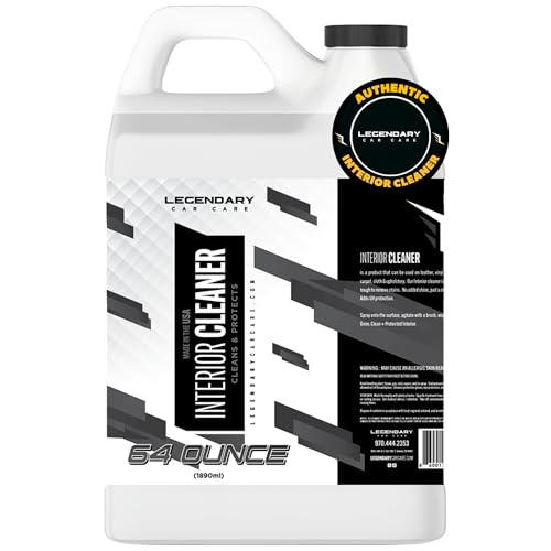 Legendary Interior Cleaner 64oz (Half Gal.) - All Purpose Interior Detailer & Carpet Cleaner for Cars - Safe on Leather, Plastic, Vinyl, Upholstery & Dashboard - UV Protectant - Tough on Stains & Dirt - size: 64 Fl Oz (Pack of 1)