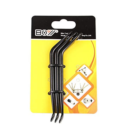 3Pcs Bike Tire Levers, High Strength Carbon Steel Bike Spoon Levers Bicycle Repair Tool Kit