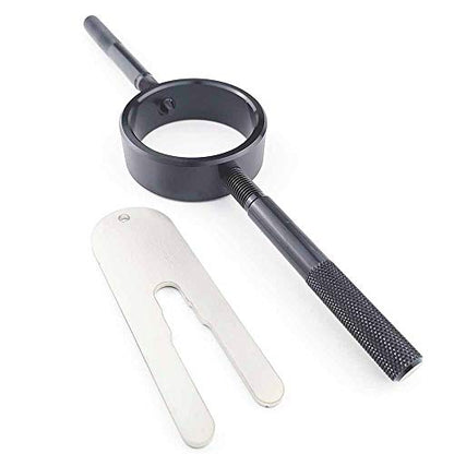 Universal Motorcycle Fork Spring Compressor Tool Kit – Works with Most Inverted (USD) Streetbike Forks, CNC Machined from Aircraft-Grade 6061 Aluminum