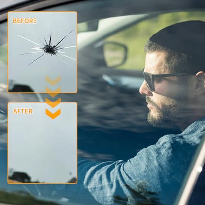 YAUNJI 2026 Premium Windshield Chip Repair Kit, Universal Windshield Cracked Repair Kit for Vehicle Cars, Glass Repair Liquid for Cracks Most Car Accessories (1)