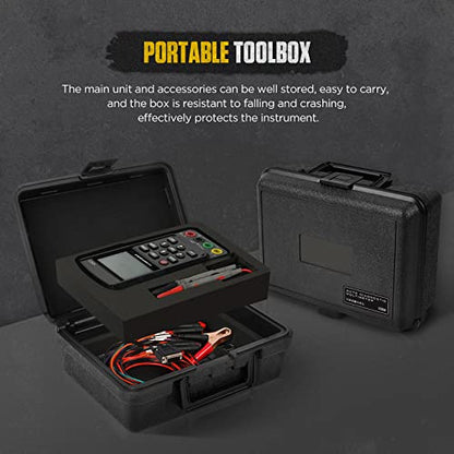 DM303 Automotive Oscilloscope Multimeter, 3-in-1 Handheld Scope with K/CAN Bus Reader, Injector Cranking Relay Test, 500KHz True RMS Diagnostic Tool