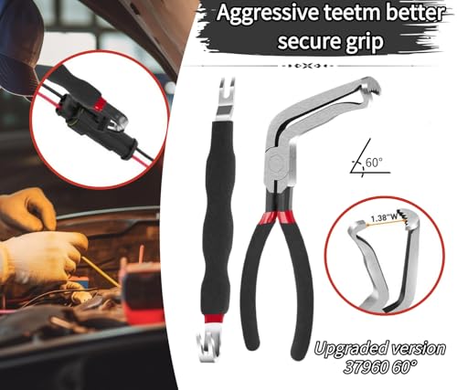 Electrical Disconnect Pliers,Electrical Connector Separator Tool,Automotive Electrical Plug Connector Disconnect Tool,Fuel Line Pliers Disconnect Repair Tools (4PCS) - style: 4PCS