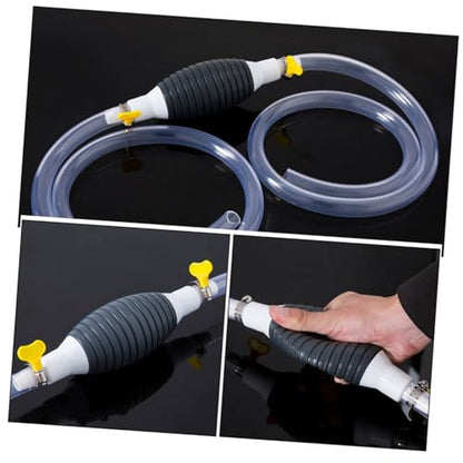 Alipis Siphon Hose Manual Fuel Transfer Pump Kit Hose for Cars Trucks and Boats Durable Construction for Gas Oil and Water Extraction