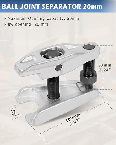 DAYUAN 3Pcs Ball Joint Separator Set, Tie Rod End Extractor Kit Bundle with 5 Piece Pickle Fork Tool Set