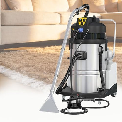 Portable Wet Dry Carpet Cleaner Machine, Heavy-Duty Vacuum Extractor, Deep Cleaning Solution for Carpets, Sofas, Curtains, Car Cleaning 40L - size: 40L