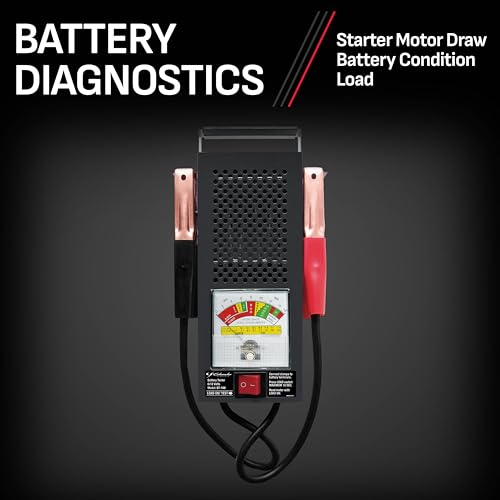 Schumacher ElectricCar Battery Load Tester and Voltmeter for Batteries Upto 1000 Cranking Amps,ChargingSystemDiagnosis for 6V/12V PowerSport,Automotive and MarineBatteries,Analog/BT-100 (Pack of 2) - size: Analog / BT-100 (Pack of 2)
