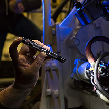 Coast® G19 54 Lumen Inspection Beam LED Penlight with Adjustable Pocket Clip and Consistent Edge-to-Edge Brightness, Black